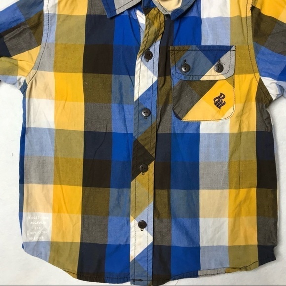 Rocawear Classic Long Sleeve Button Down Buffalo Plaid Dress Shirt Toddler 3T - Picture 3 of 12